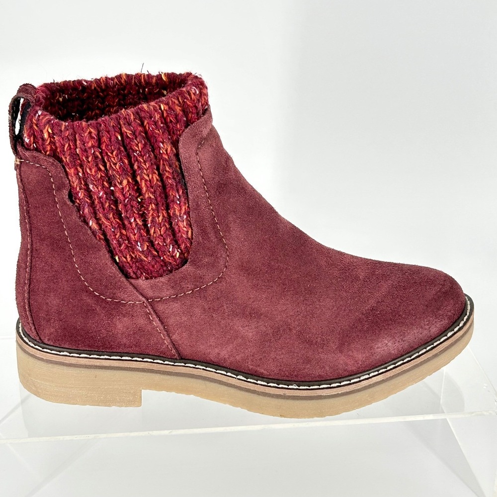 Comfortiva Size 7 Burgundy Red Oiled Cow Suede Ankle Boots NEW Rawnie $140‎